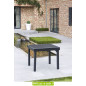 Salon de jardin aluminium "Modulo 4" noir à 4 fauteuils avec textilène Salon de jardin aluminium "Modulo 4" noir à 4 fauteuils avec textilène