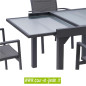 Salon de jardin aluminium "Modulo 4" gris anthracite à 4 fauteuils Salon de jardin aluminium "Modulo 4" gris anthracite à 4 fauteuils
