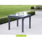 Salon de jardin aluminium "Modulo 4" gris anthracite à 4 fauteuils Salon de jardin aluminium "Modulo 4" gris anthracite à 4 fauteuils