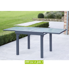Salon de jardin MODULO 4 - table dépliée