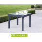 Salon de jardin MODULO 4 / 8 gris - alu textilène Salon de jardin MODULO 4 / 8 gris - alu textilène