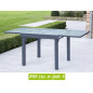 Salon de jardin MODULO 4 / 8 gris - alu textilène Salon de jardin MODULO 4 / 8 gris - alu textilène