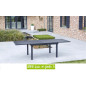 Salon de jardin MODULO 6 / 10 noir - alu textilène Salon de jardin MODULO 6 / 10 noir - alu textilène