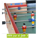 Tapis de jeu du Baby foot CLUB coloris hêtre - Ce babyfoot enfants et adultes est un baby foot gratuit car sans monnayeur