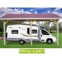 Carport Camping car AR 3560 BM CC en bois. Cet abri pour camping car ou abri caravane de 400 x 630 (cm) est de Habrita / Foresta