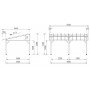 Dimensions du Carport bois AV4563STL monopente sans couverture (4,50x6,32m)