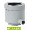 Récupérateur d'eau AMPHORE 500L - collecteur filtrant Eco gris