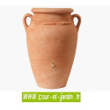 Récupérateur d'eau AMPHORE ANTIK 360L, terracotta