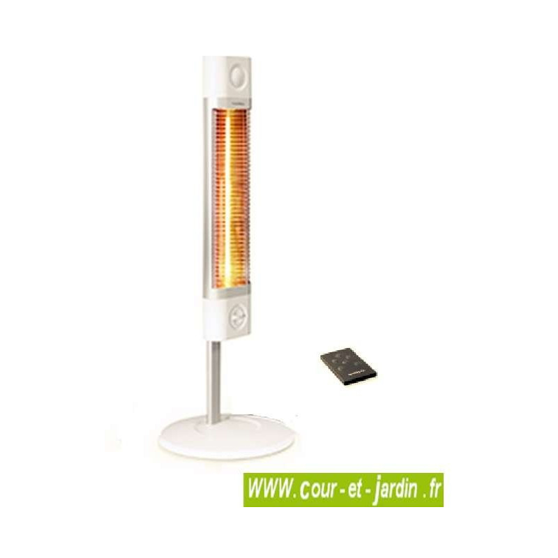 Chauffage infrarouge d'appoint Sigma 1700w blanc avec télécommande