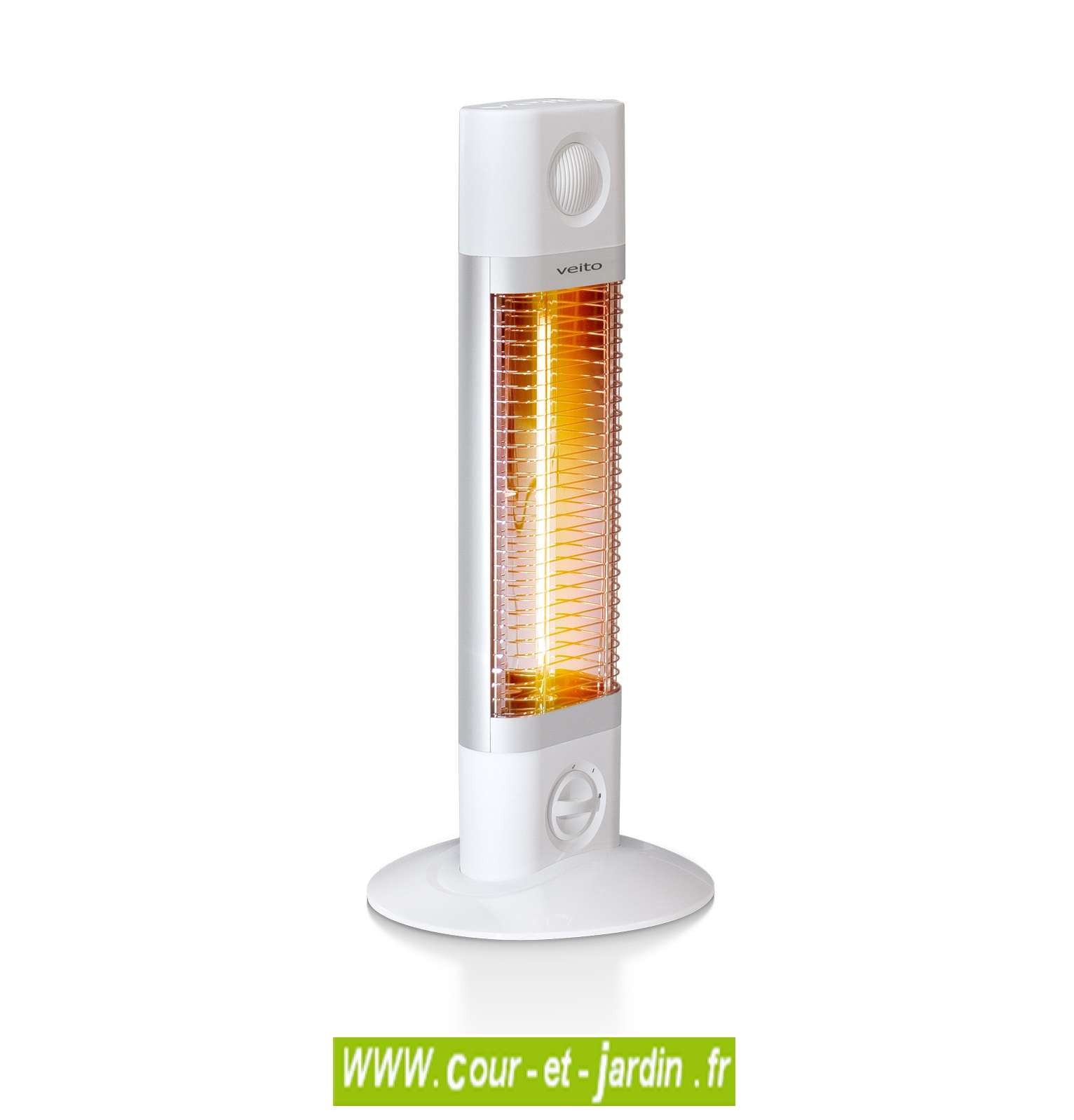 Veito radiateur infrarouge CH1800 RE, noir, 1700W, appareil sur pied, 4  niveaux de chauffage - COOL AG