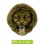 Mascaron Tête de lion coloris vieux bronze à bec verseur - Fontaine d'extérieur