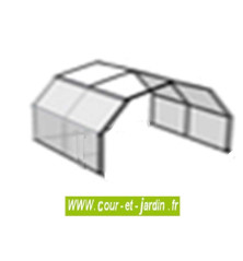 Vue d'une extension pour la serre de jardinage Flora (voir accessoires)