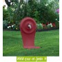 Fontaine de jardin en fonte QUINO grand modèle avec vasque, coloris rouge 2200 - Fontaine de la fonderie dommartin