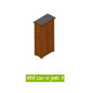 Armoire de balcon, haute en bois, ou meuble pour balcon : PÉPE Armoire de balcon, haute en bois, ou meuble pour balcon : PÉPE