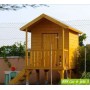 Cabane de jardin pour enfants KANGOUROU + pilotis, cabane enfants en bois