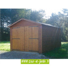 Garage en kit - de la série 2000 des garages en bois de CIHB  -  abri pour voiture