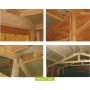 Garage bois non traité - de la série 2000 des garages en bois pour voiture de CIHB - garage en planches