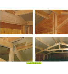 Garage a monter, en bois, de 15m², de la série 2000 des abris voiture de cihb - garage démontable