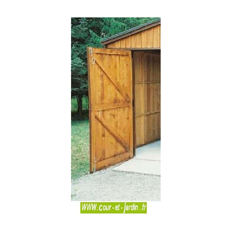 Garage voiture en bois, de la série BV des garages bois en kit de CIHB - abri voiture