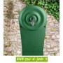 Dosseret grand modèle seul de la Fontaine en fonte Quino - coloris vert 2500