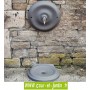 Mascaron et vasque de fontaine d'extérieur "Quino" (petit modèle) coloris 4111