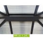vue intérieure du toit de la Gloriette alu GL3630AL - Gazebo aluminium
