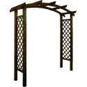 Arche de jardin en bois Akebia. Support pour plantes grimpantes. Arche pour rosier grimpant.