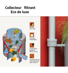 Récupérateur d'eau 2 en 1 -gris-300L-kit complet