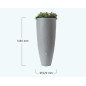 Récupérateur d'eau "KIT 2 en 1" gris de 300 L avec bac à fleurs Récupérateur d'eau "KIT 2 en 1" gris de 300 L avec bac à fleurs