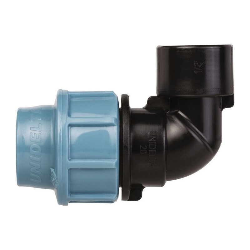 Coude femelle plastique pour tube PE