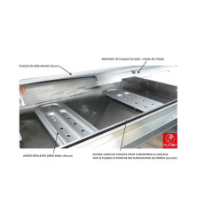 Plancha Chef 80 Lisse et rainurée
