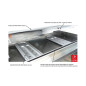 Plancha Chef 80 Lisse et rainurée Plancha Chef 80 Lisse et rainurée