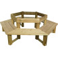 Banc tour d'arbre, en bois. Banc circulaire, d'adultes Banc tour d'arbre, en bois. Banc circulaire, d'adultes