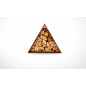 Abri-bûches Triangle - Acier corten Abri-bûches Triangle - Acier corten