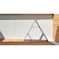 Abri-bûches Triangle - Acier corten Abri-bûches Triangle - Acier corten