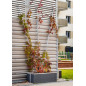 Jardinière rectangulaire en résine tressée - 70 cm Jardinière rectangulaire en résine tressée - 70 cm