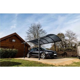 Carport aluminium, toit polycarbonate car3048alrp, abri voiture