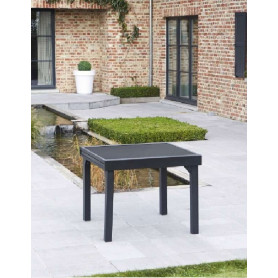 Table de jardin Modulo 4/8 - 90/180 noire