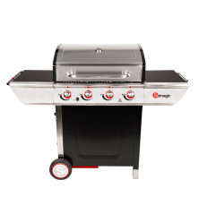 Barbecue Plancha Inox 4 brûleurs