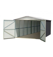 Garage métal gris 22 m²
