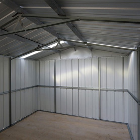 Garage métal gris 22 m²