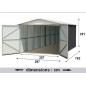 Garage métal gris 22 m² Garage métal gris 22 m²