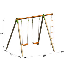 Portique XYLO 3 enfants