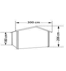 Garage métal -13,5 m²