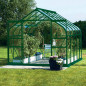 Serre jardin Aloé 8,10m² verte Serre jardin Aloé 8,10m² verte