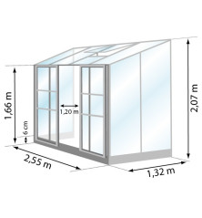 Serre jardin Ida 3,3m²