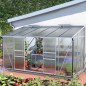 Serre jardin verre trempé 7,8m² Serre jardin verre trempé 7,8m²