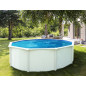 Piscine ronde métal blanc 18 m³ Piscine ronde métal blanc 18 m³