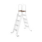 Echelle de sécurité pour piscine - double avec plate-forme Echelle de sécurité pour piscine - double avec plate-forme