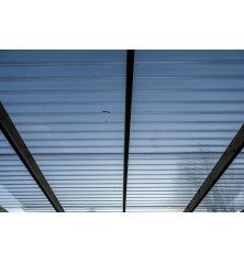 Carport en bois traité CAR3051A, pergola terrasse toit PVC 5mx3